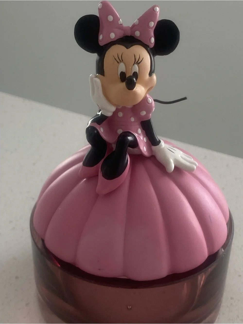 Disney wear Minnie Mouse Pink and Black Decorative Bath Jar